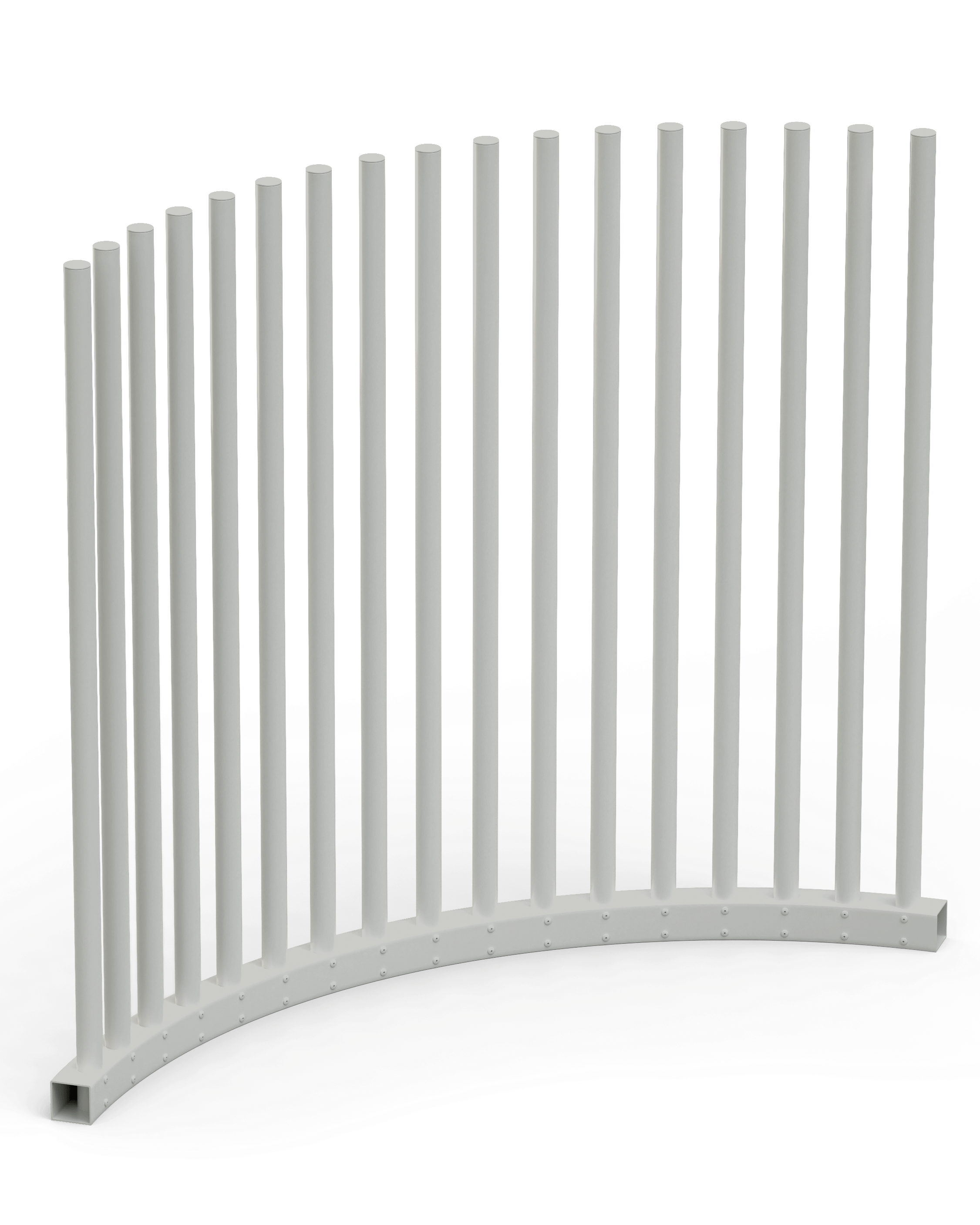 VirtklPole - DIY Circular Pole Pool Fence - Curved