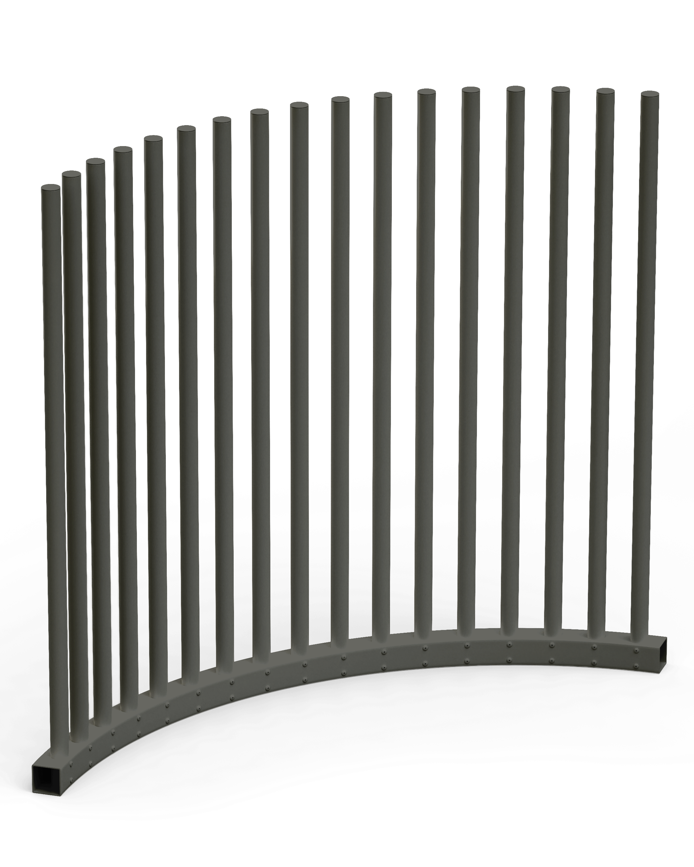 VirtklPole - DIY Circular Pole Pool Fence - Curved