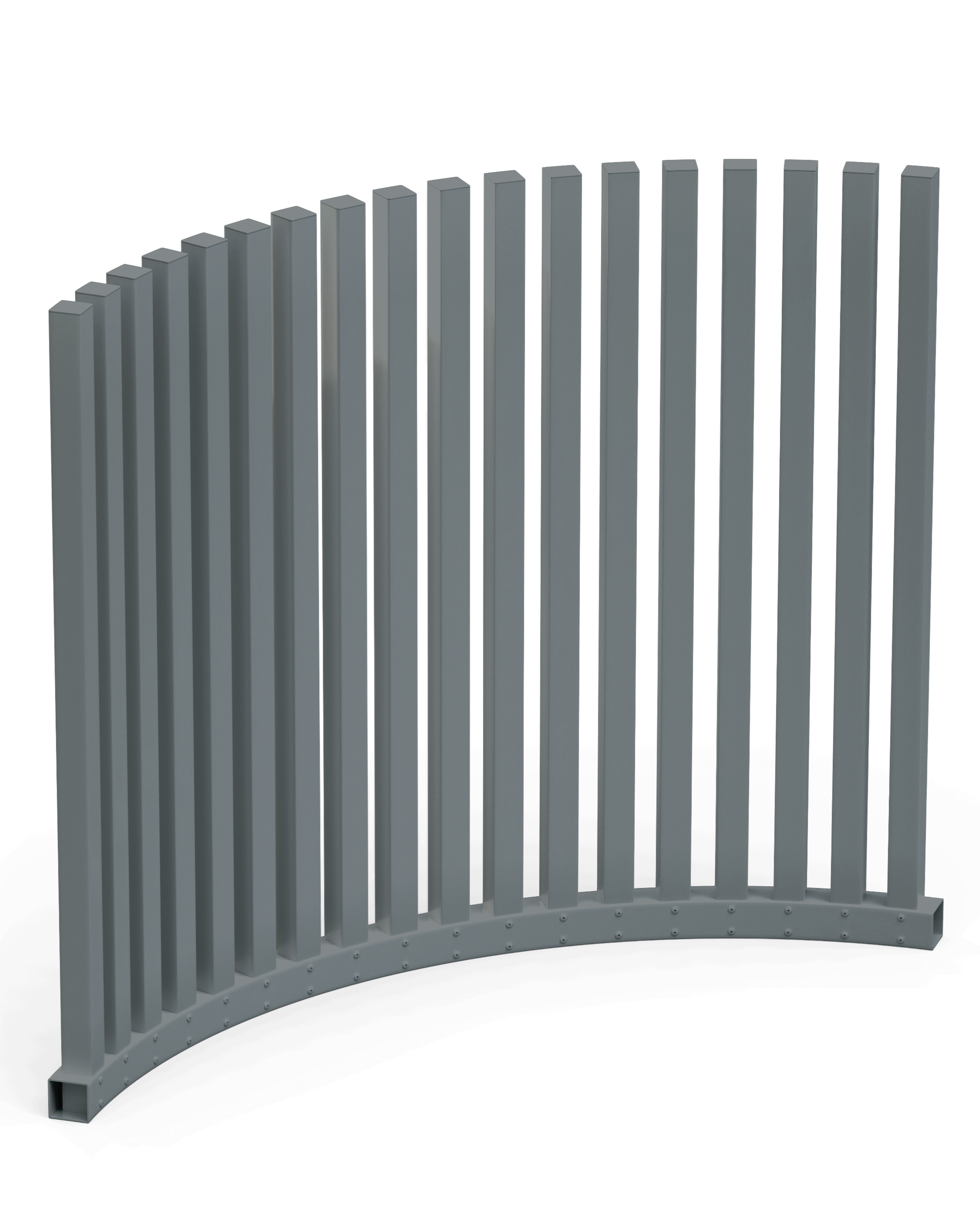 VirtklPost - DIY Rectangular Post Pool Fence - Curved
