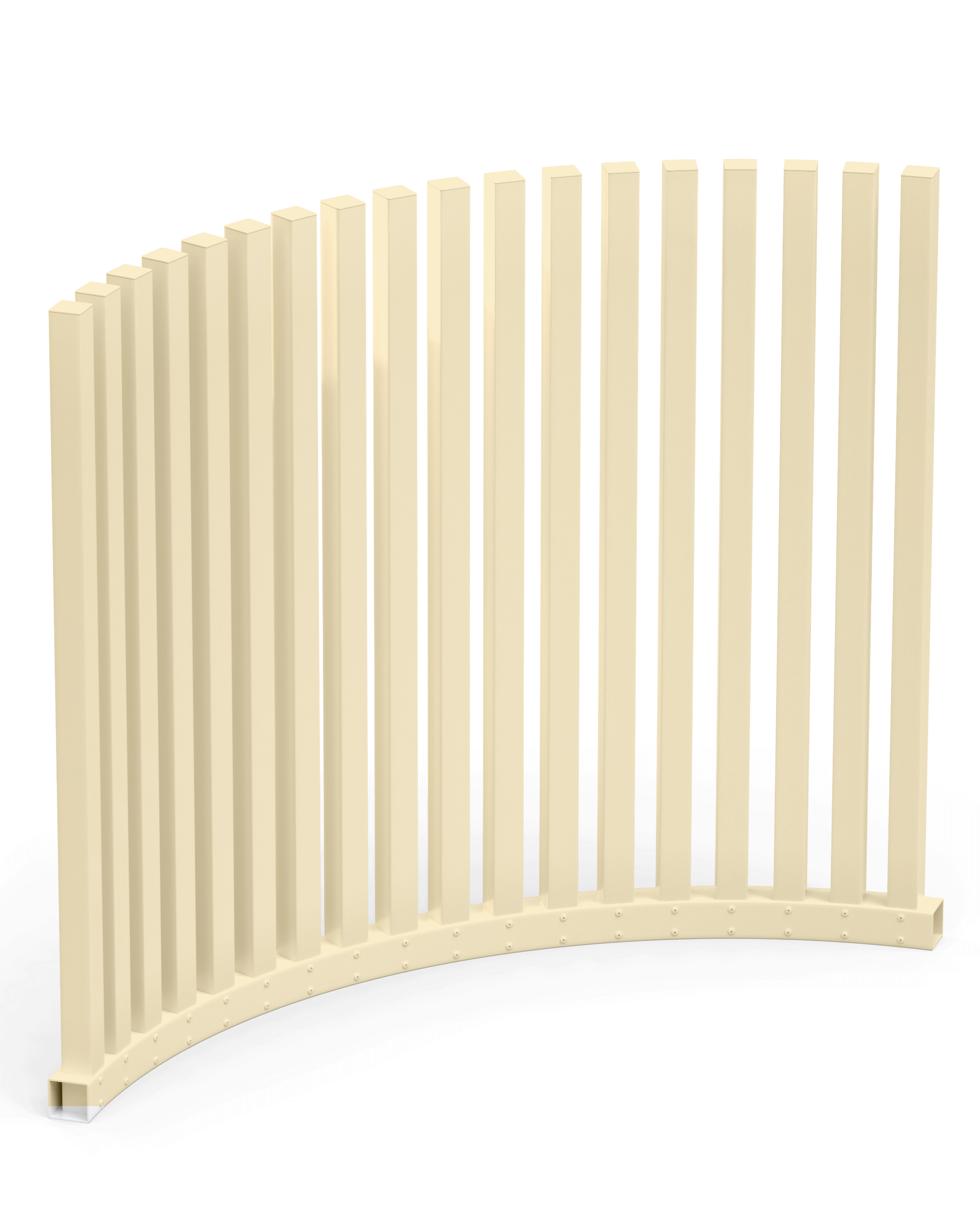 VirtklPost - DIY Rectangular Post Pool Fence - Curved