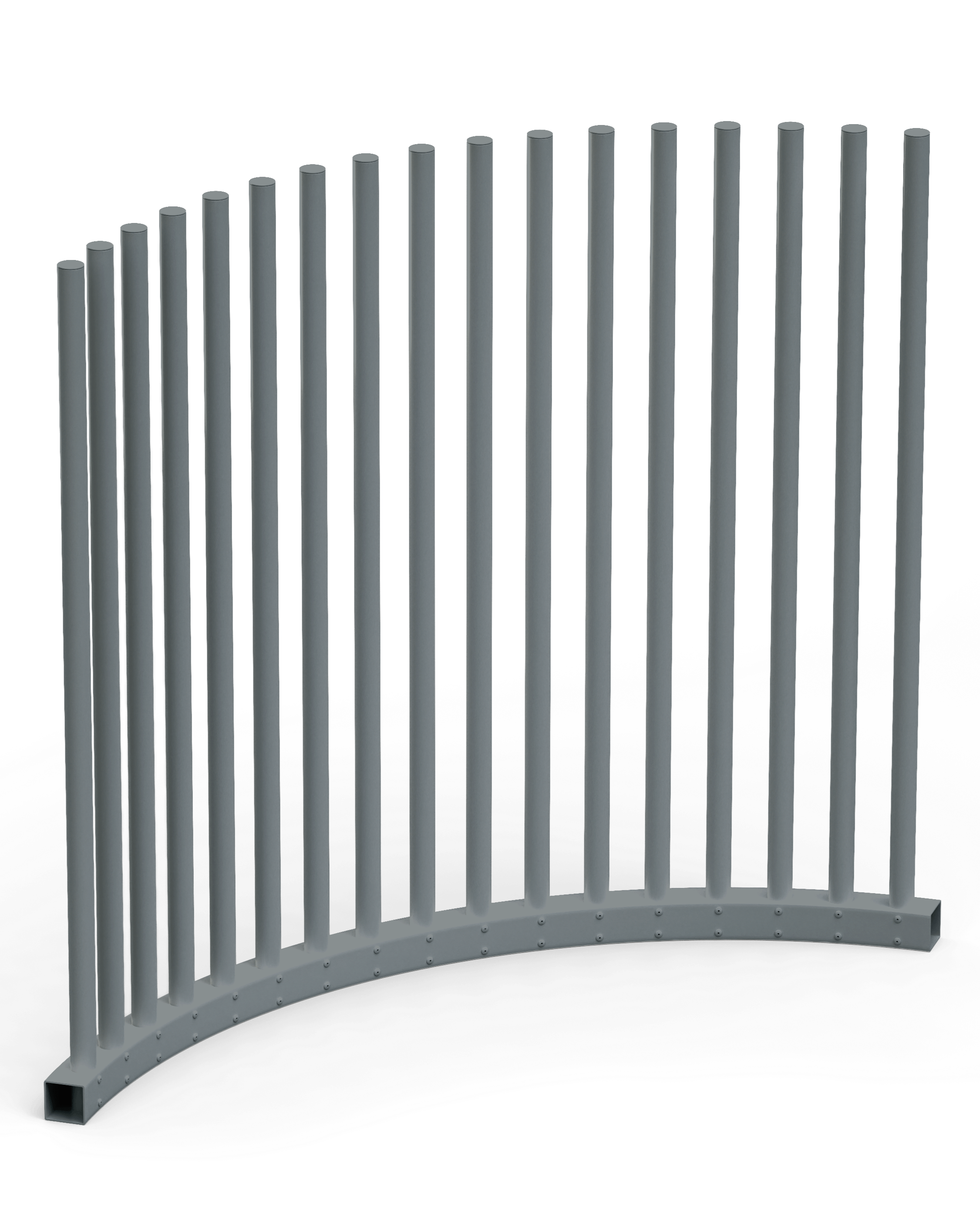 VirtklPole - DIY Circular Pole Pool Fence - Curved