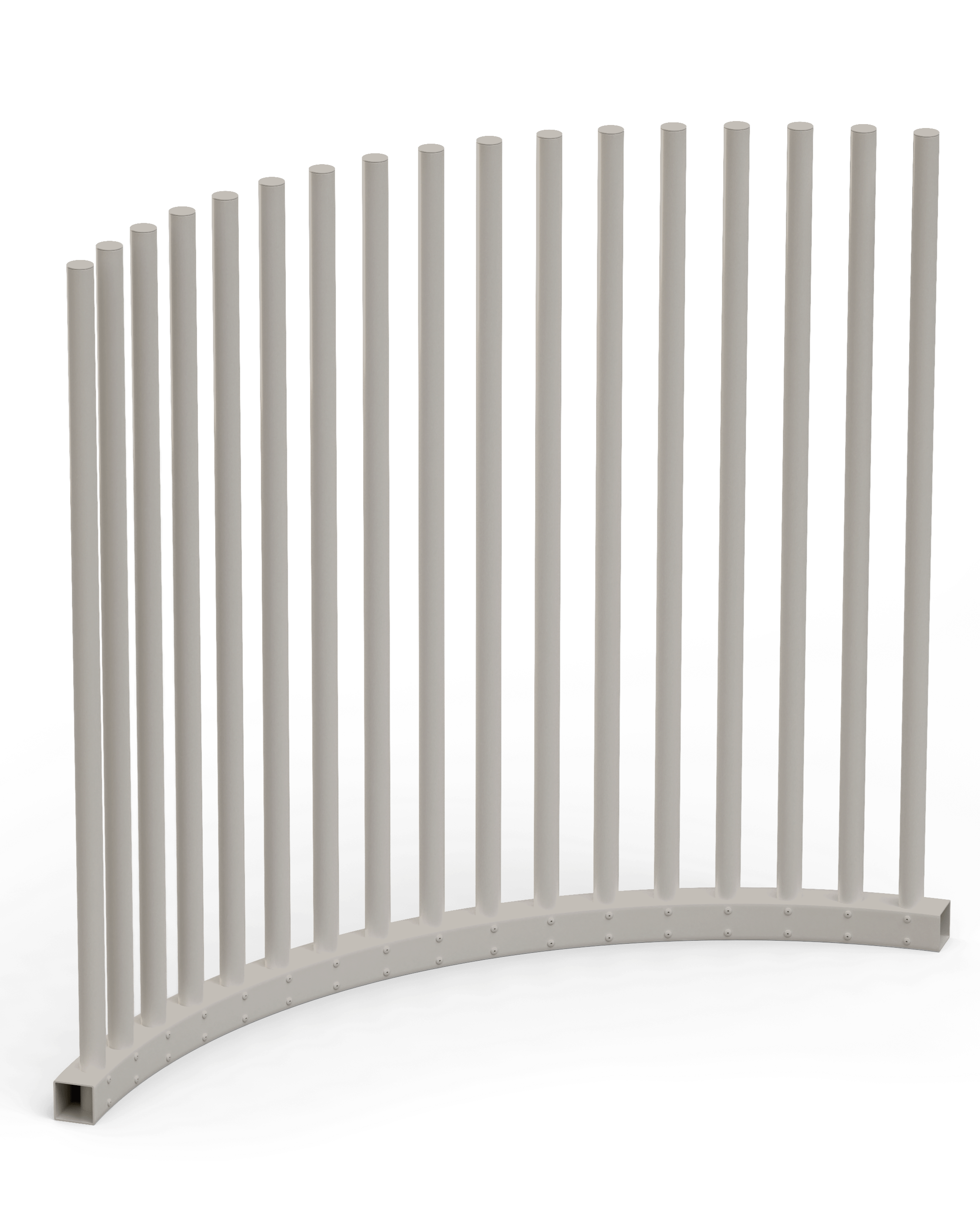 VirtklPole - DIY Circular Pole Pool Fence - Curved