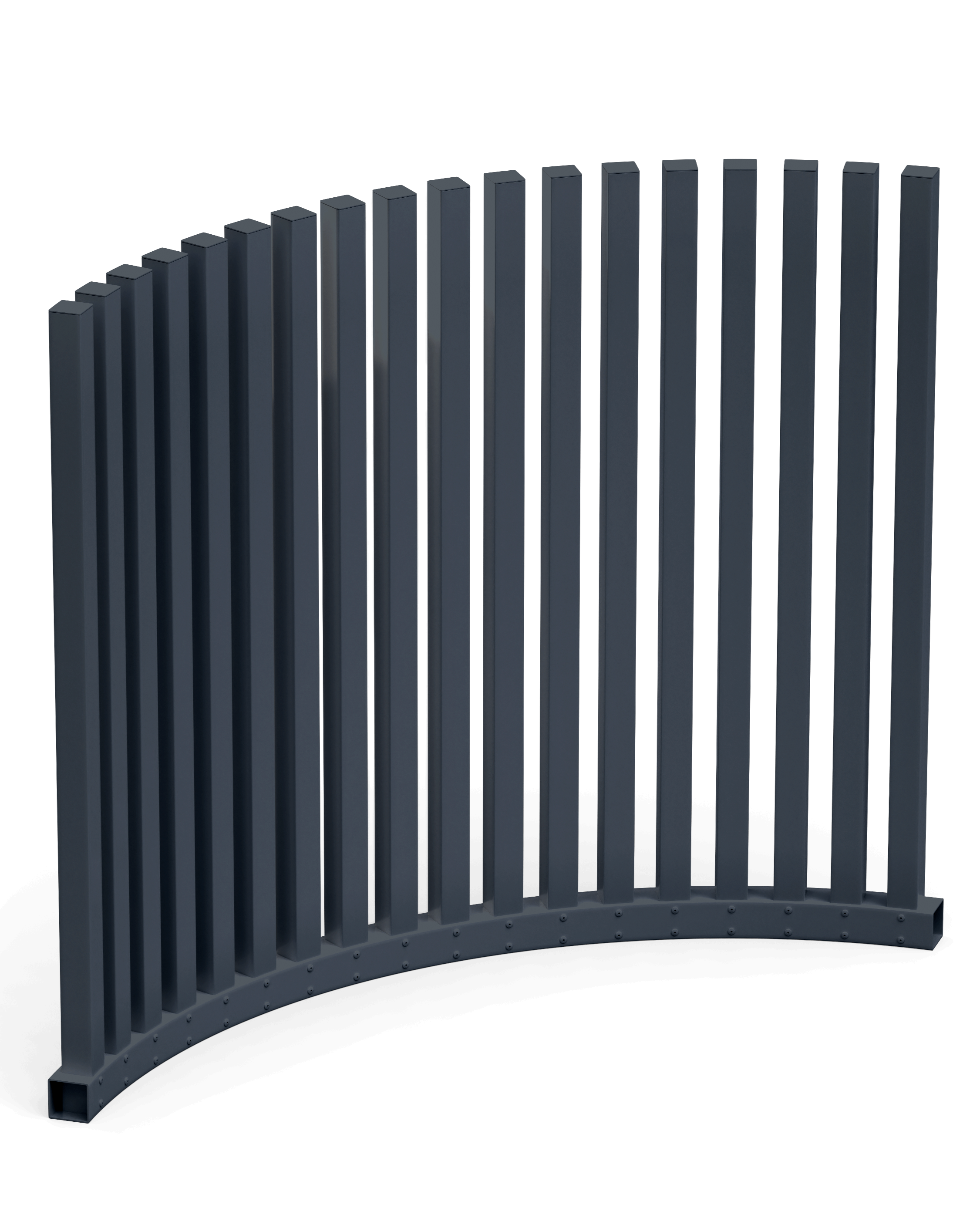 VirtklPost - DIY Rectangular Post Pool Fence - Curved