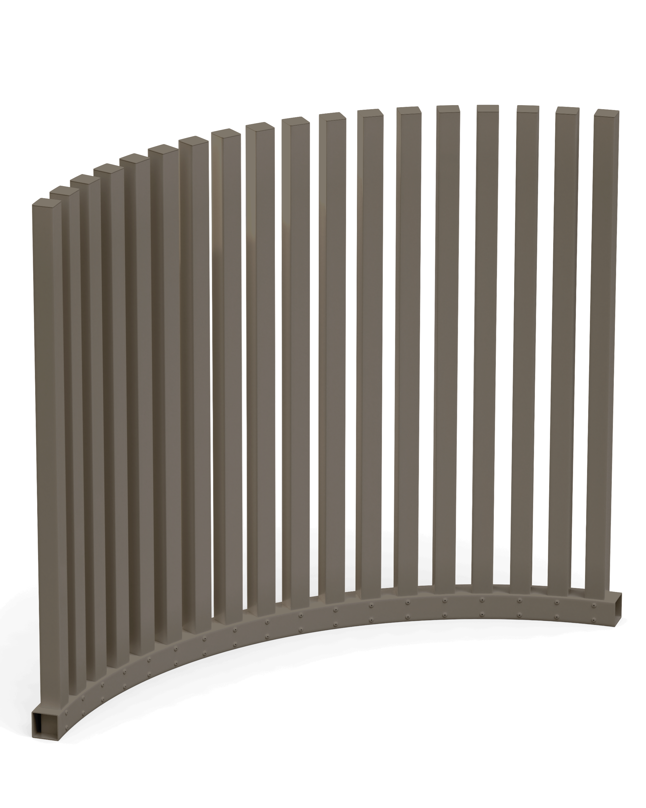 VirtklPost - DIY Rectangular Post Pool Fence - Curved