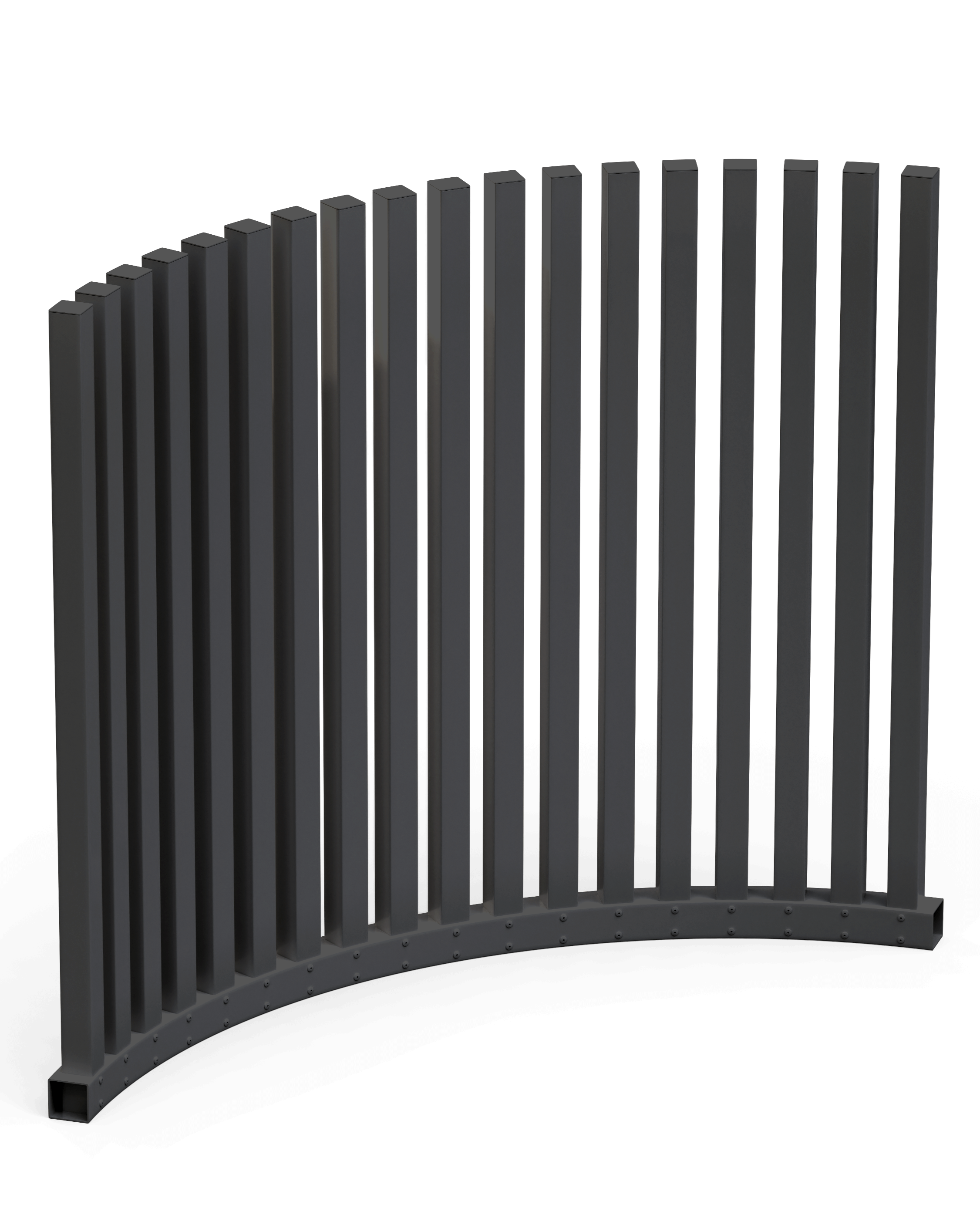 VirtklPost - DIY Rectangular Post Pool Fence - Curved