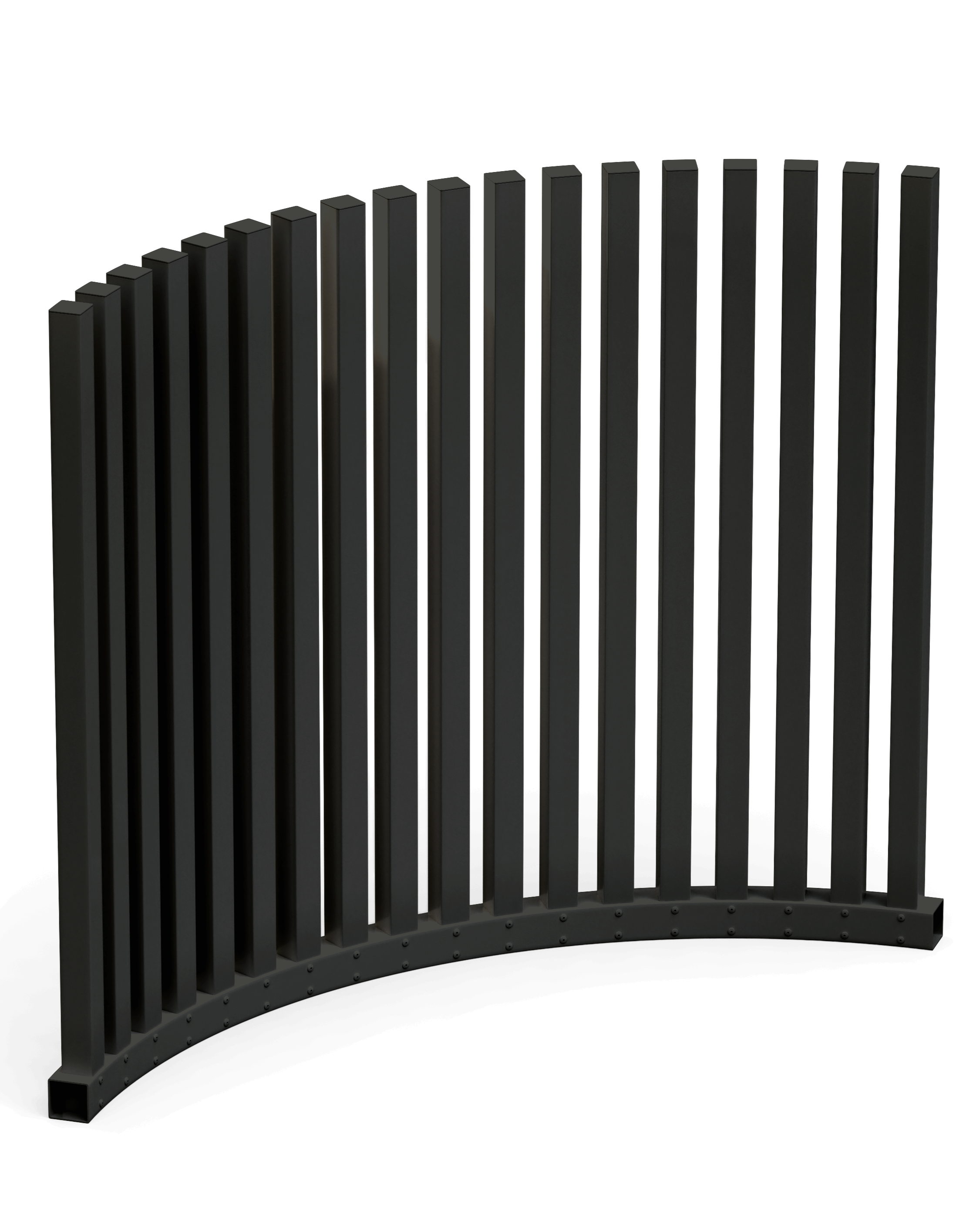 VirtklPost - DIY Rectangular Post Pool Fence - Curved