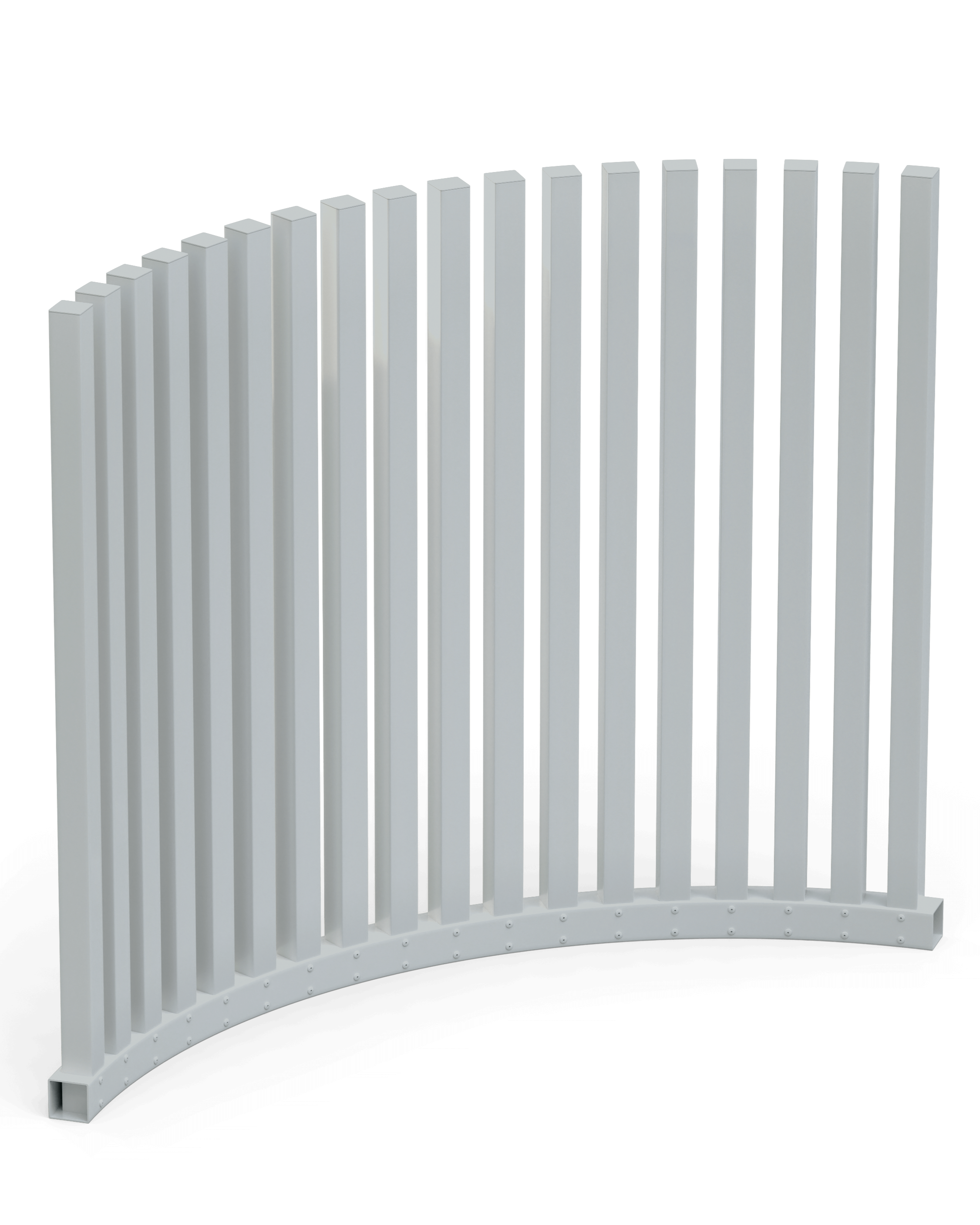 VirtklPost - DIY Rectangular Post Pool Fence - Curved